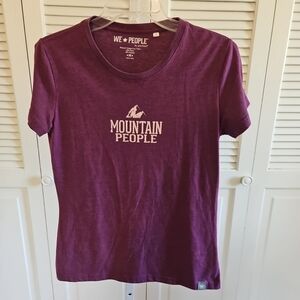 We People By Pavilion Mountain People Short Sleeve Purple Shirt Women's Medium